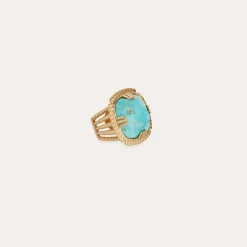Bague Arty Chevalière - Turquoise