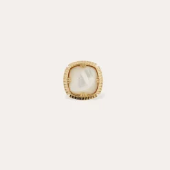 Bague Arty - Nacre Blanche