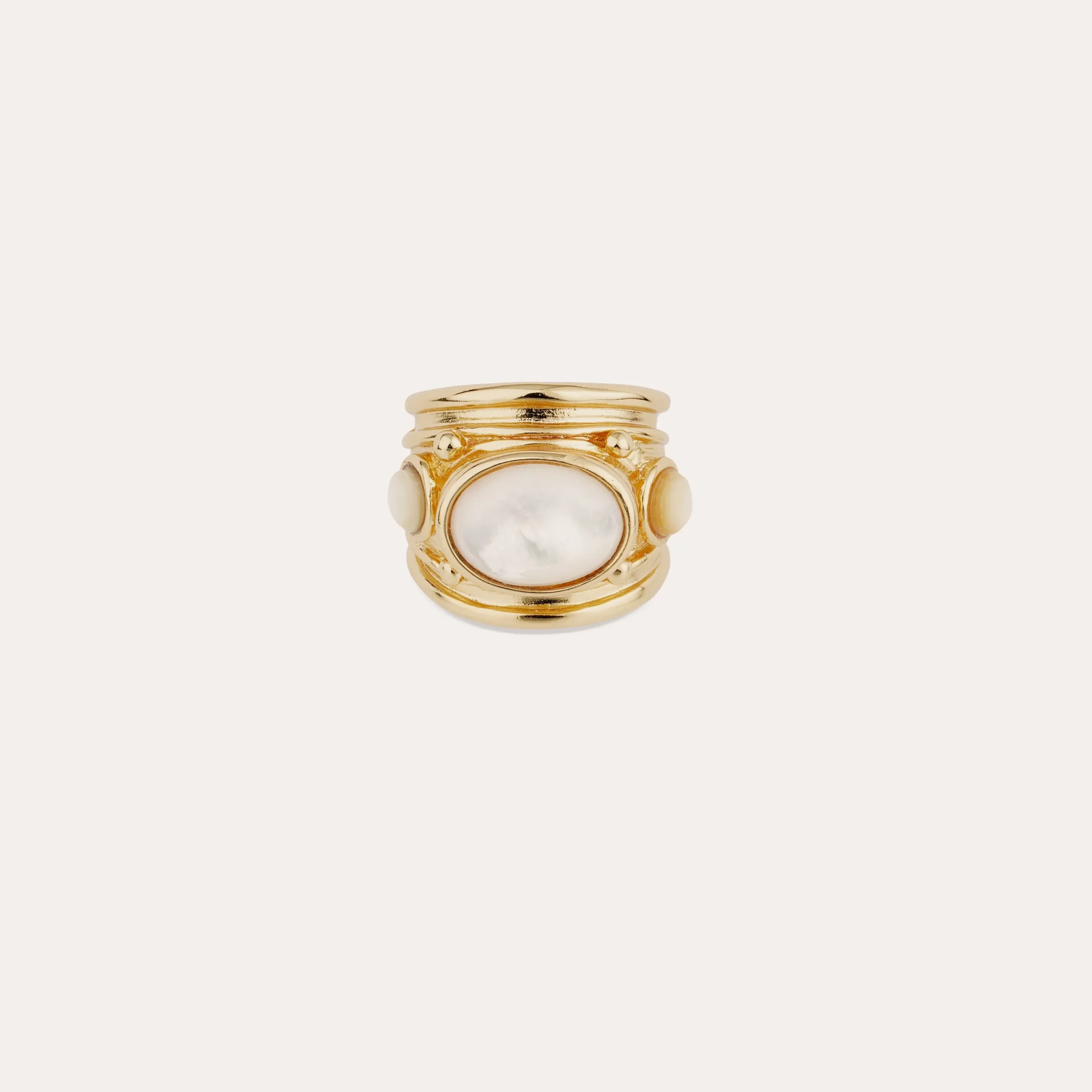 Bague Simone - Nacre blanche