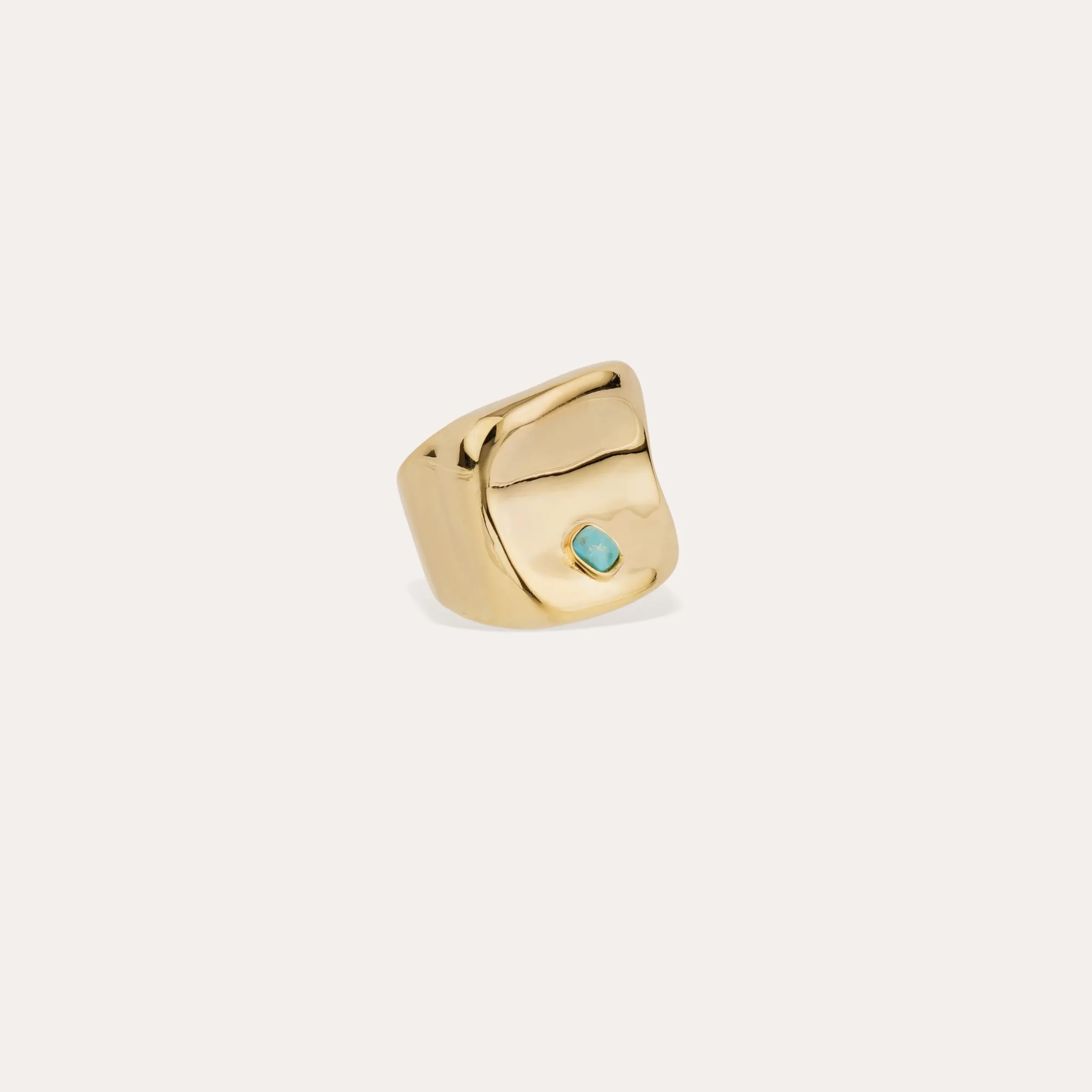 Bague Square cabochon - Turquoise