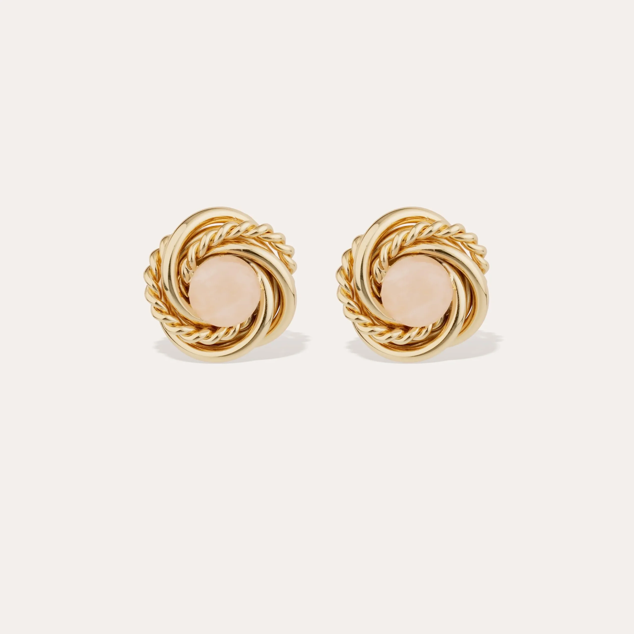 Boucles d'oreilles Atika - Quartz Rose