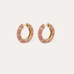 Boucles d'oreilles Bambou mini émail