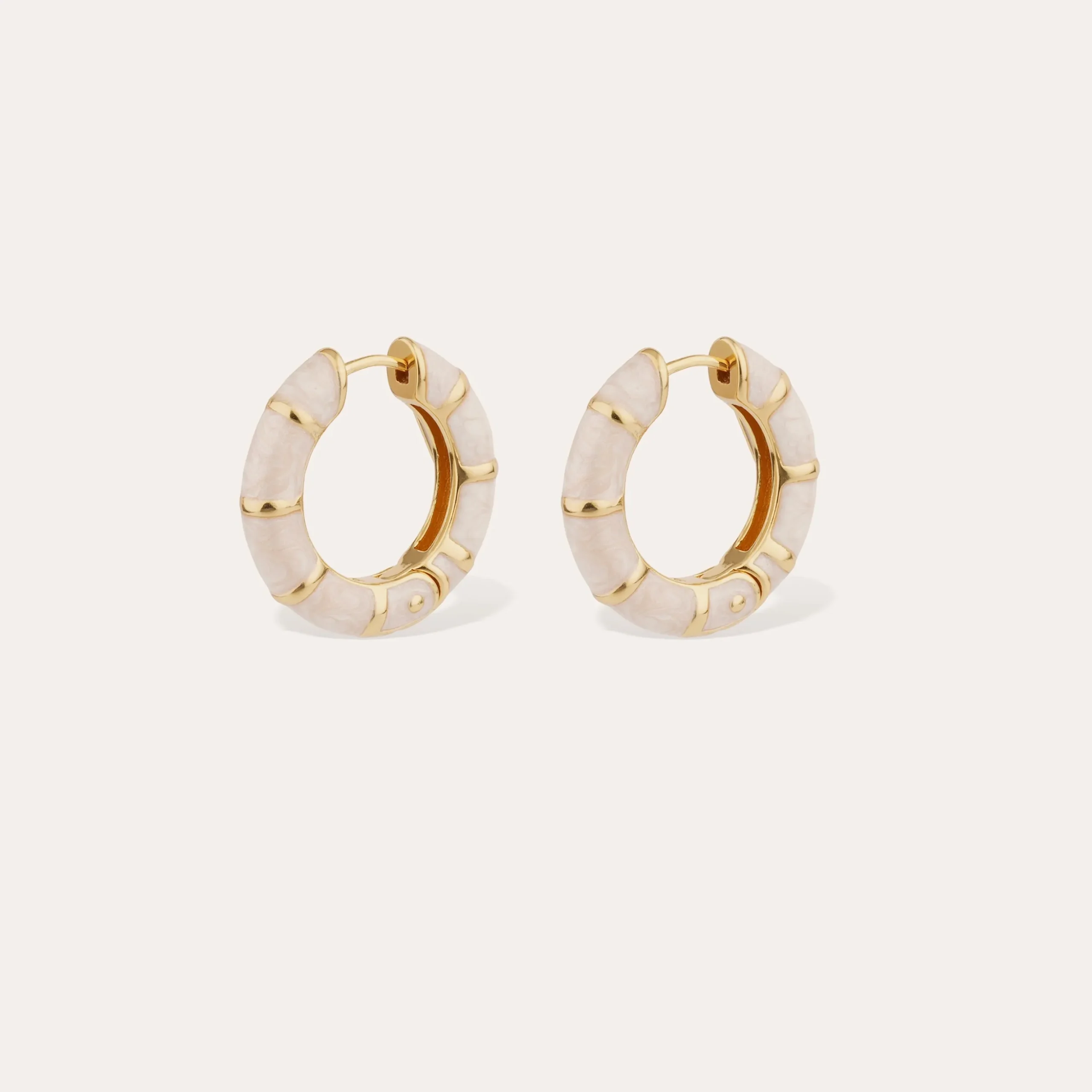 Boucles d'oreilles Bambou mini émail
