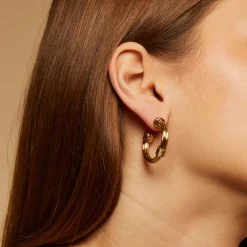 Boucles d'oreilles créoles Ariane petit modèle