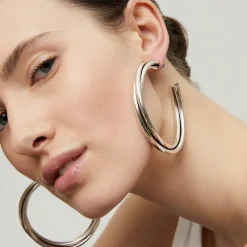 Boucles d'oreilles créoles Atik grand modèle