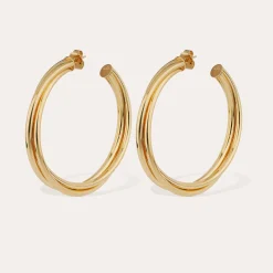 Boucles d'oreilles créoles Atik grand modèle