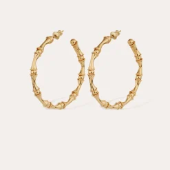 Boucles d'oreilles créoles Bambou