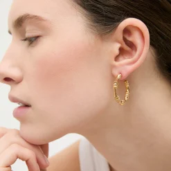 Boucles d'oreilles créoles Bambou mini