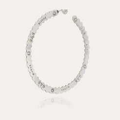 Boucles d'oreilles créoles Bolduc grand modèle