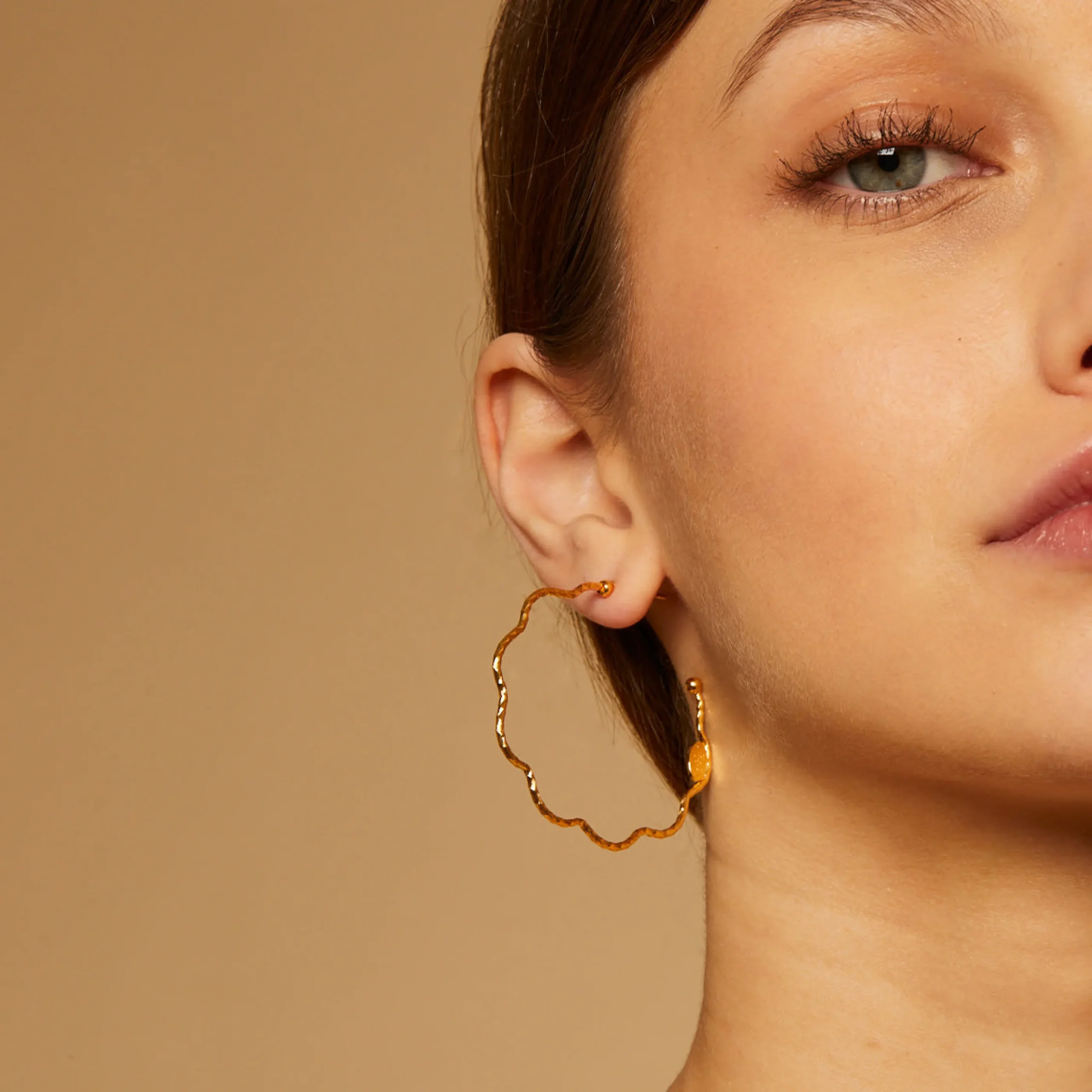Boucles d'oreilles créoles Florette petit modèle