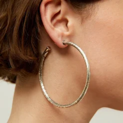 Boucles d'oreilles créoles Maori grand modèle