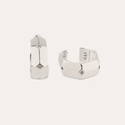 Boucles d'oreilles créoles Mila strass