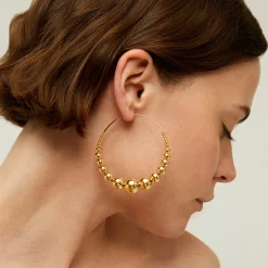 Boucles d'oreilles créoles Multiperla