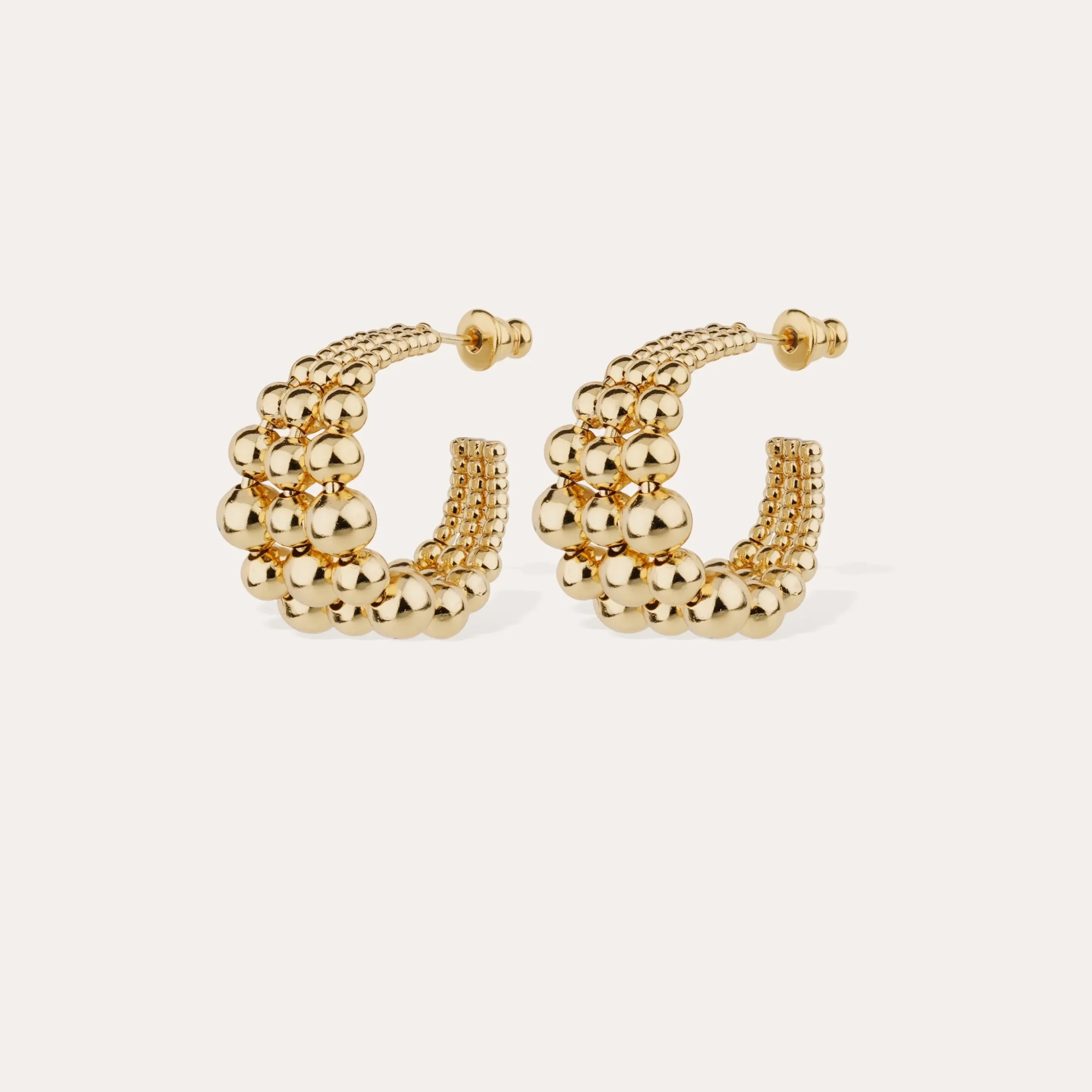 Boucles d'oreilles créoles Multiperla mini