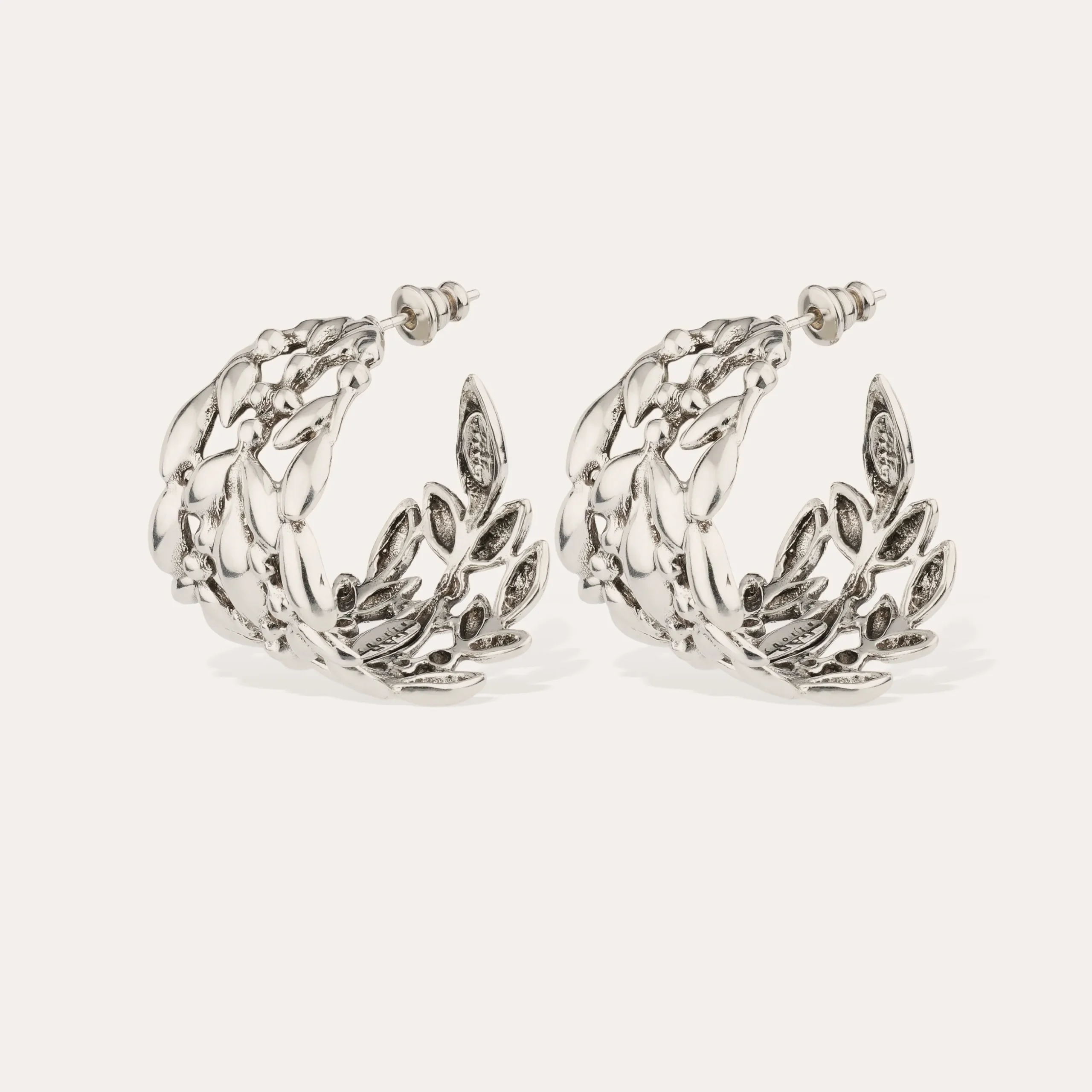 Boucles d'oreilles créoles Olea petit modèle