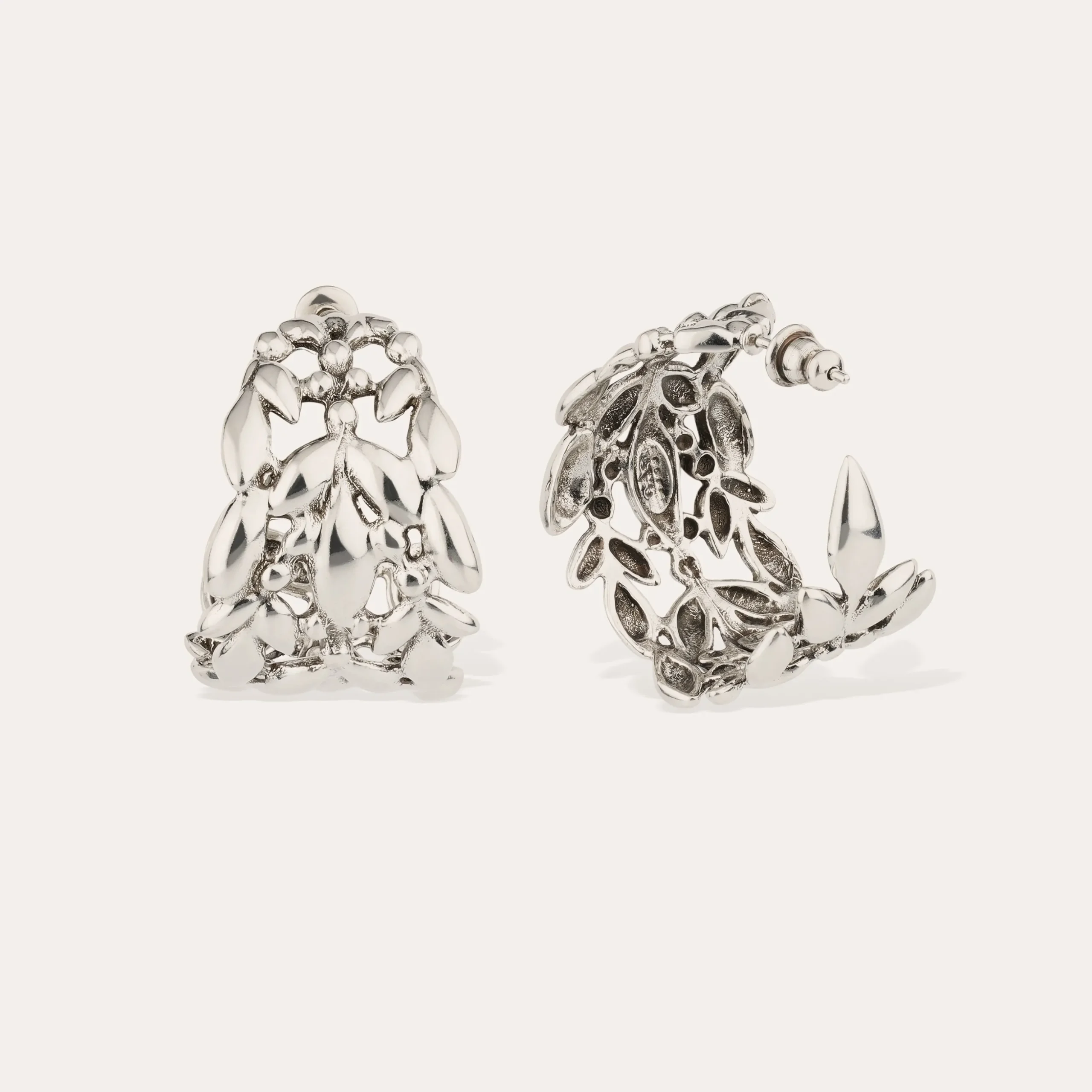 Boucles d'oreilles créoles Olea petit modèle