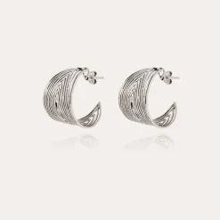 Boucles d'oreilles créoles Wave