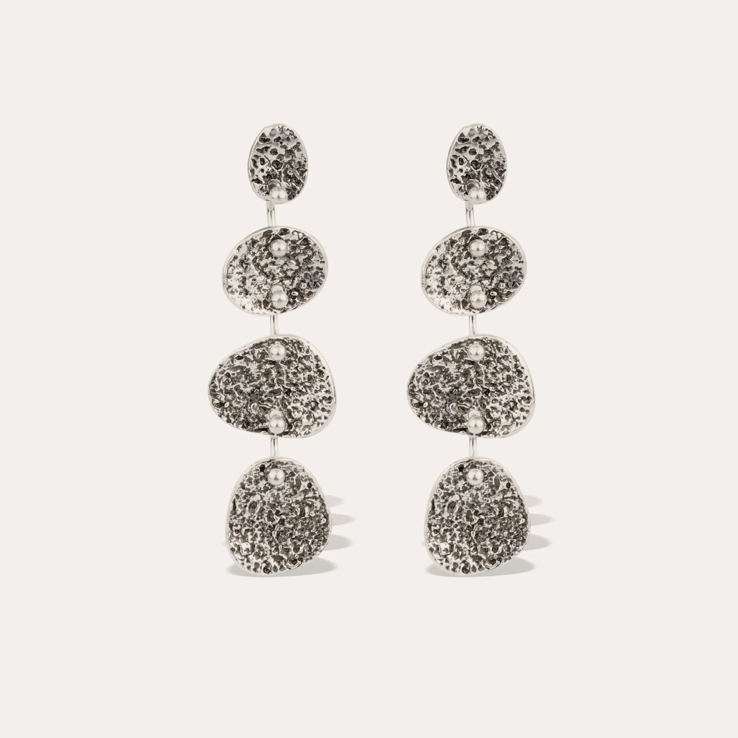 Boucles d'oreilles Eclipse 4 rangs