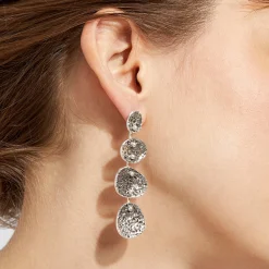 Boucles d'oreilles Eclipse 4 rangs