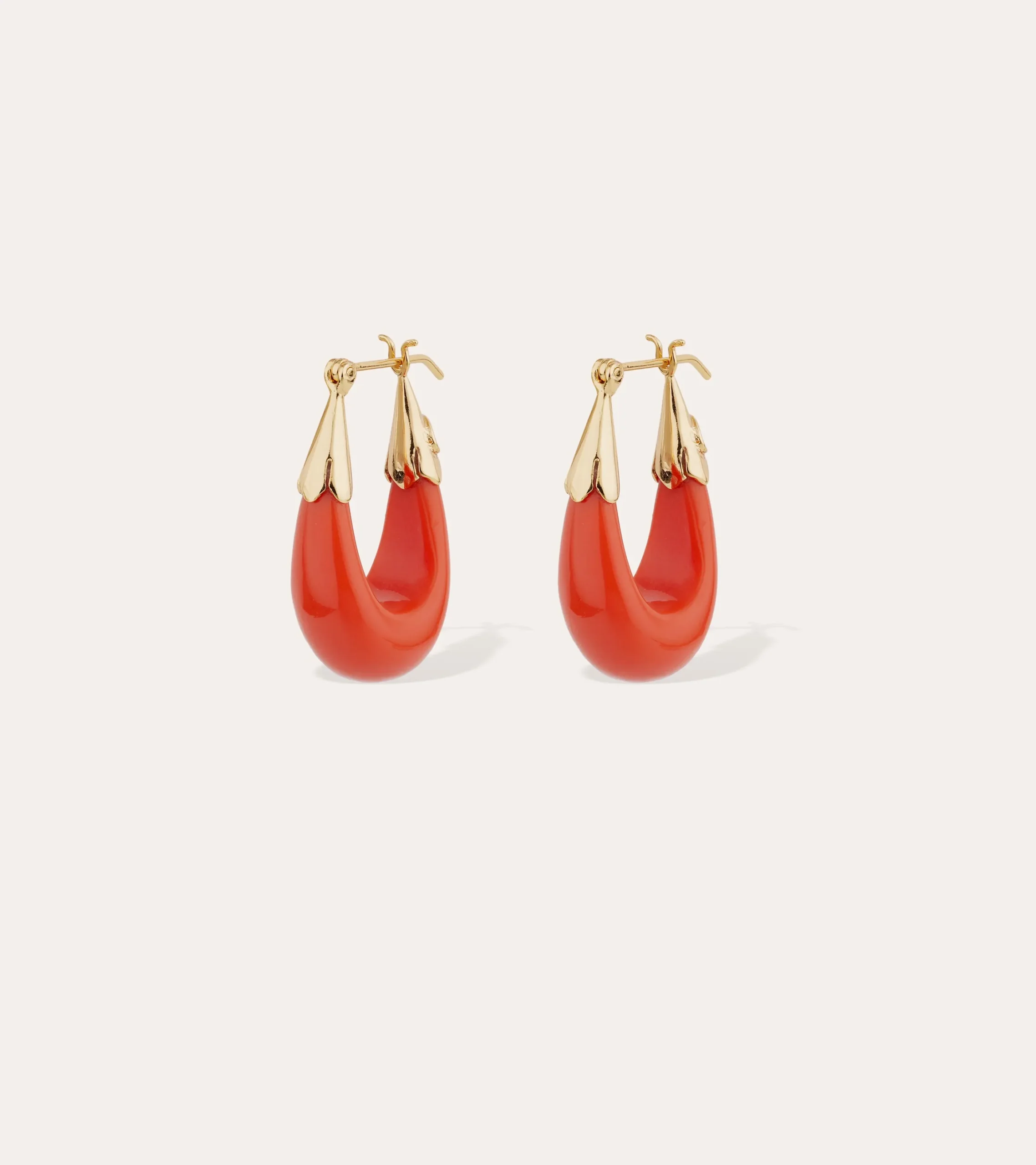 Boucles d'oreilles Ecume petit modèle - Corail