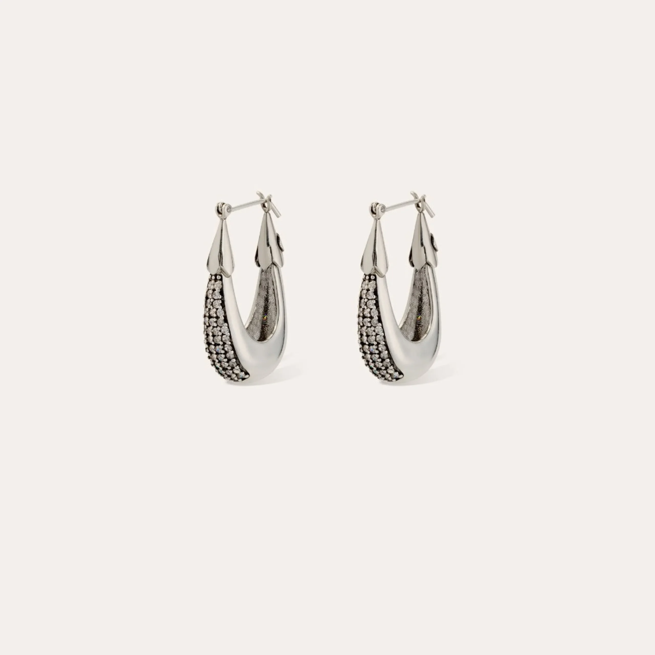 Boucles d'oreilles Ecume - Zircone