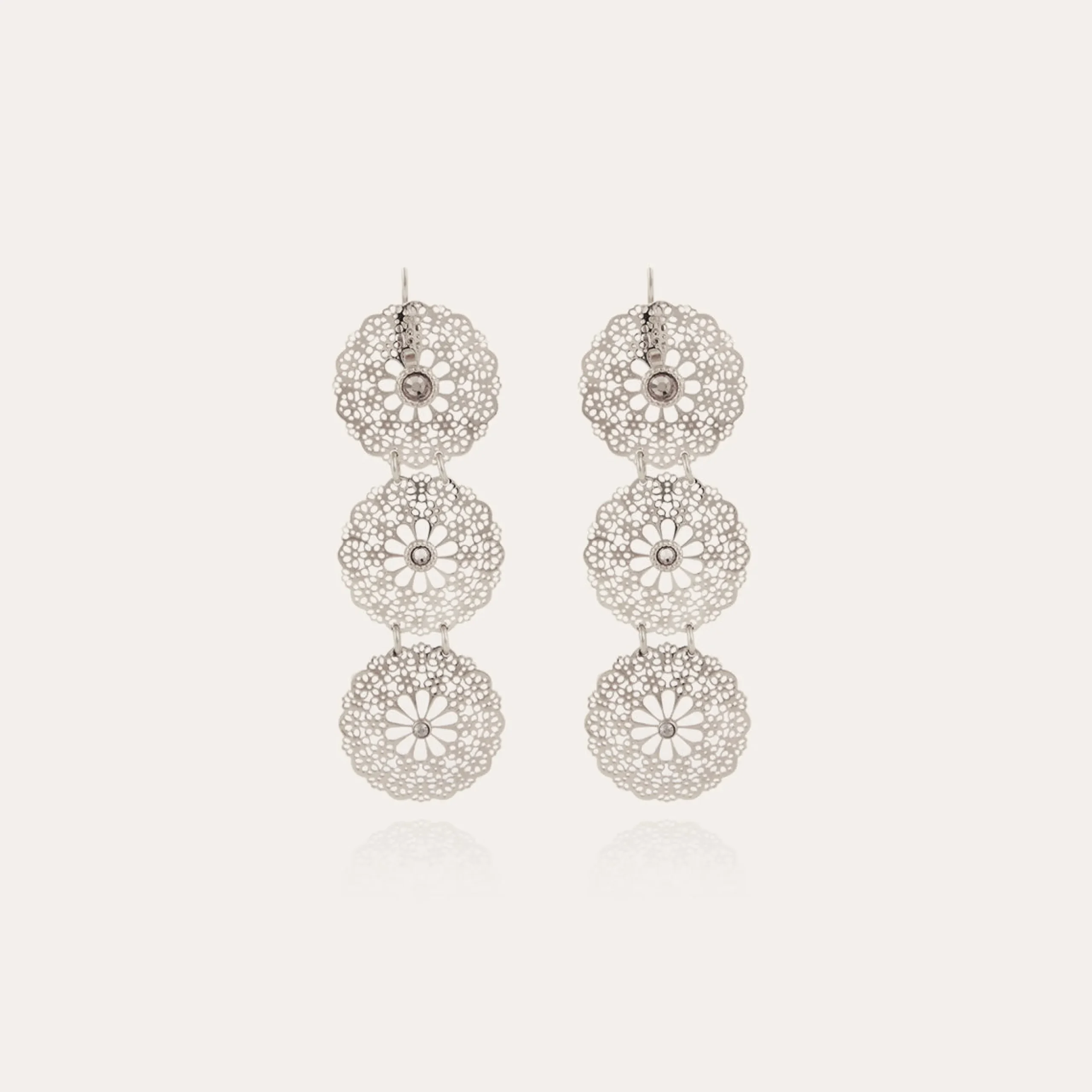 Boucles d'oreilles Flocon Triple mini