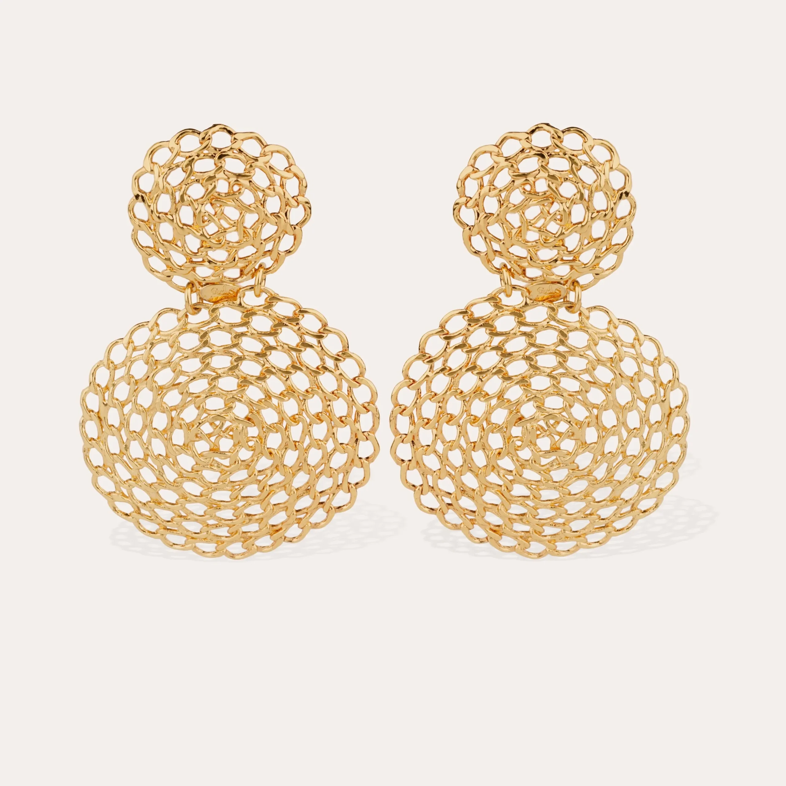 Boucles d'oreilles Onde Gourmette