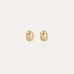 Boucles d'oreilles puces Scaramouche - Zircone