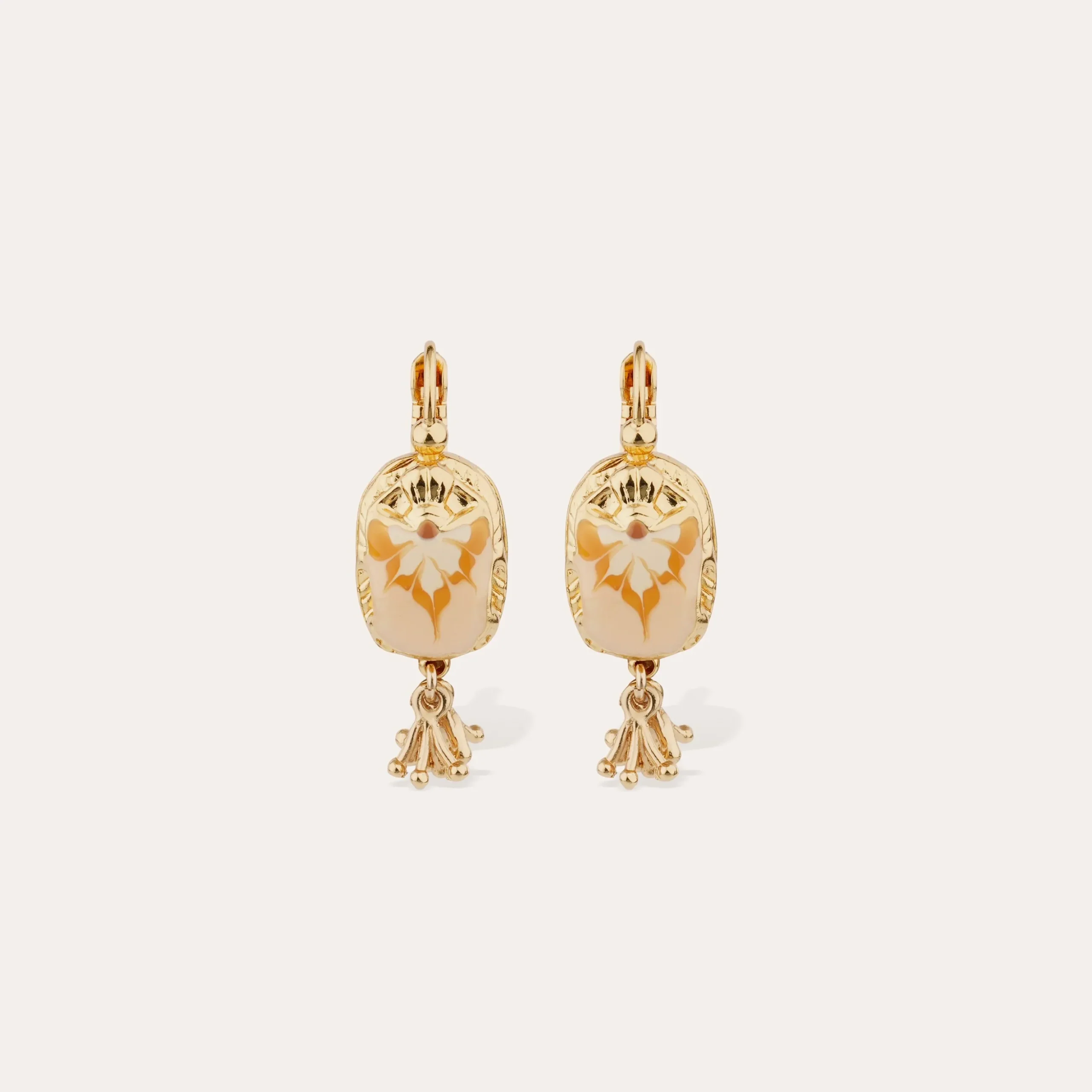 Boucles d'oreilles Scaramouche émail