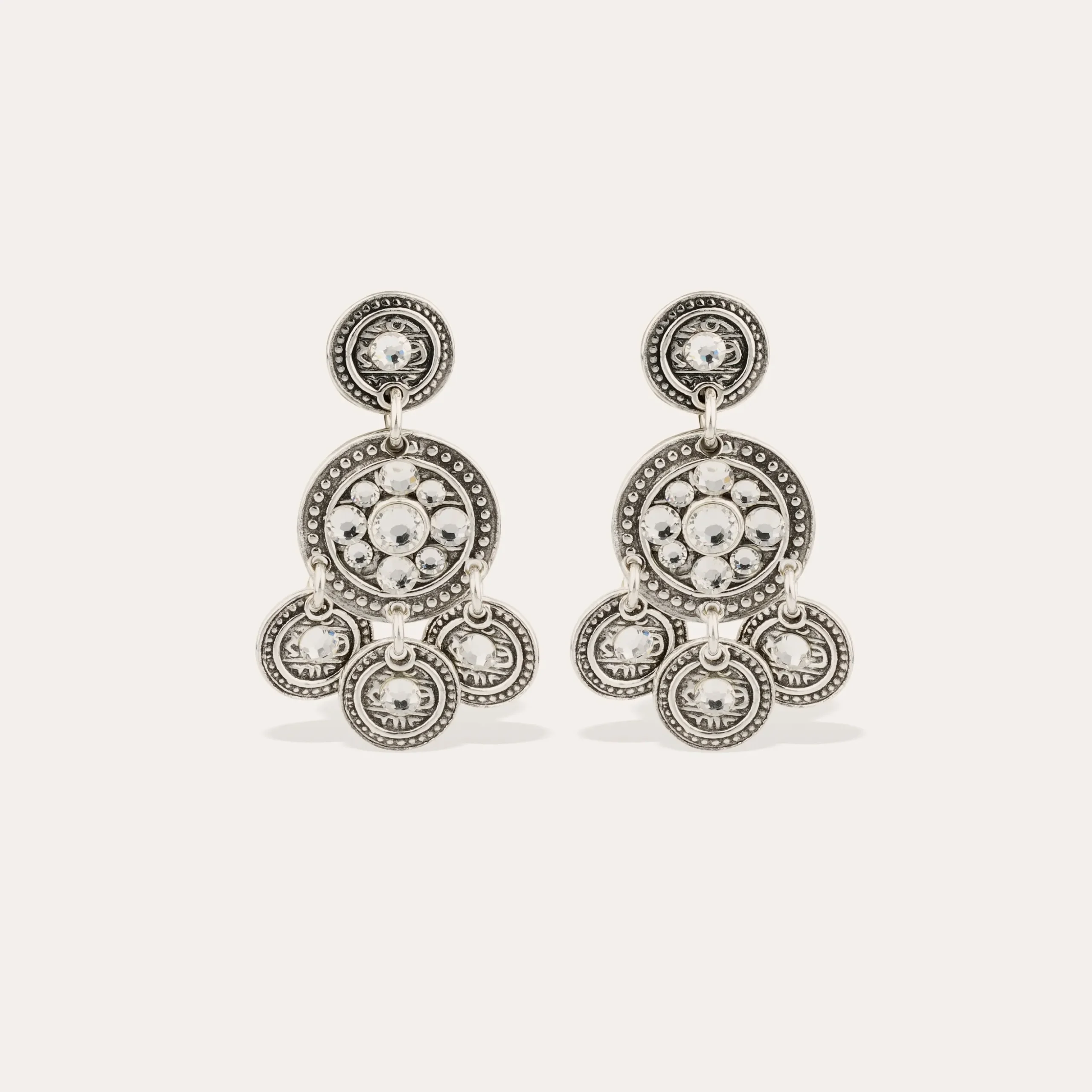 Boucles d'oreilles Sequin deux rangs