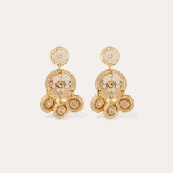 Boucles d'oreilles Sequin deux rangs