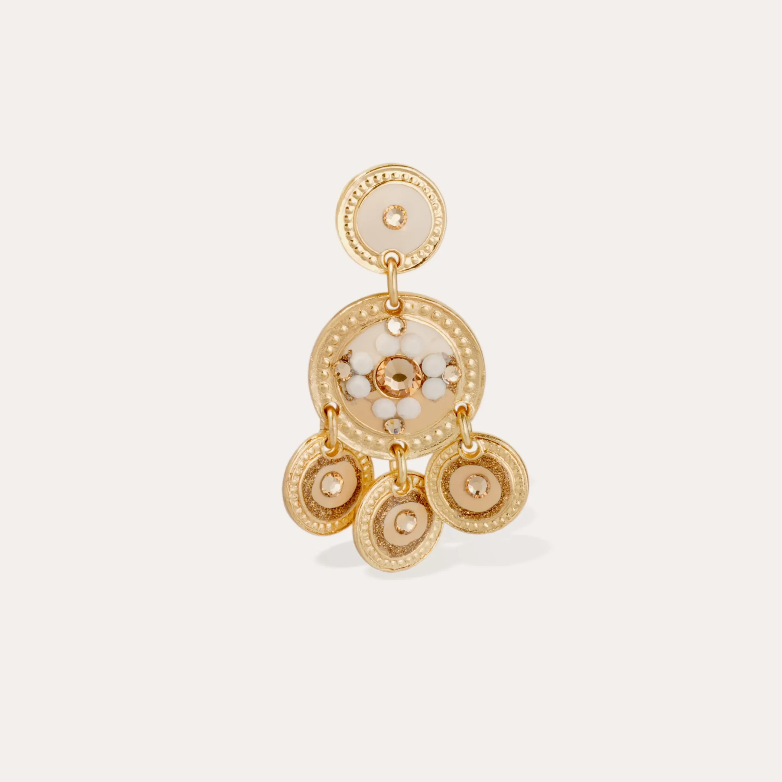 Boucles d'oreilles Sequin deux rangs