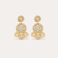 Boucles d'oreilles Sequin deux rangs