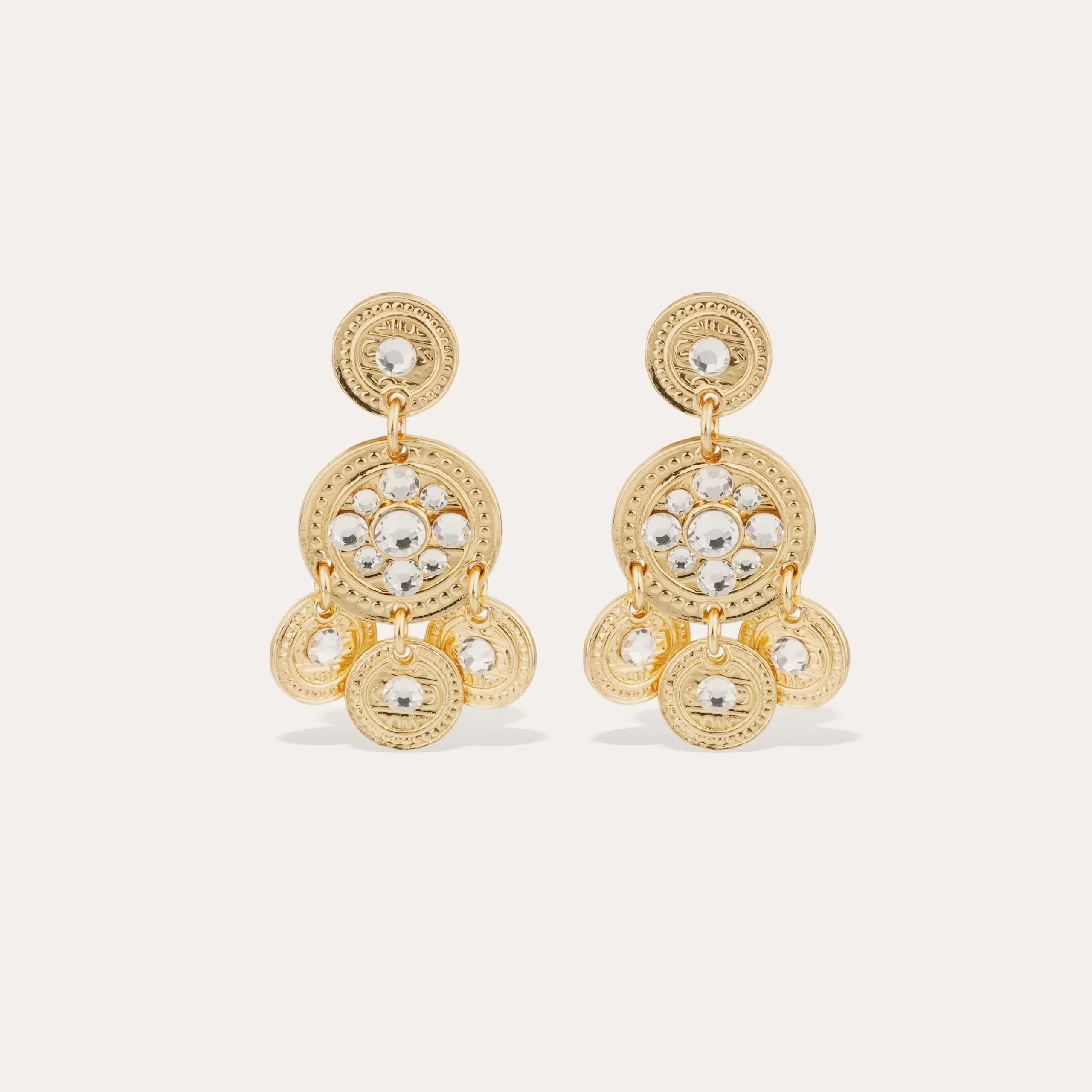 Boucles d'oreilles Sequin deux rangs
