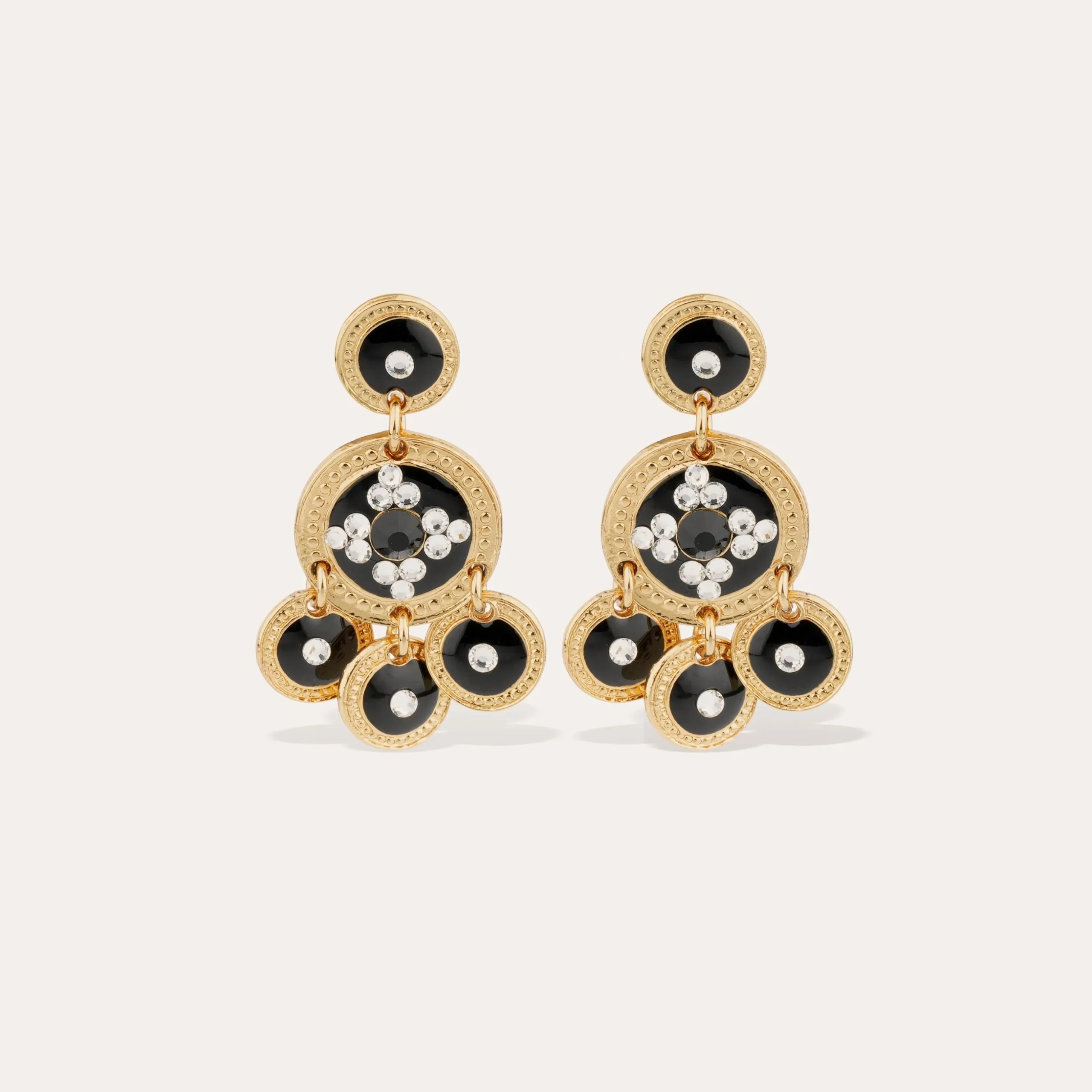 Boucles d'oreilles Sequin deux rangs