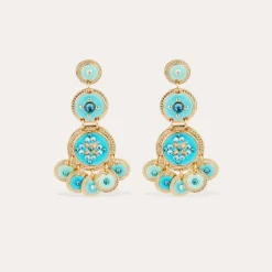 Boucles d'oreilles Sequin triple