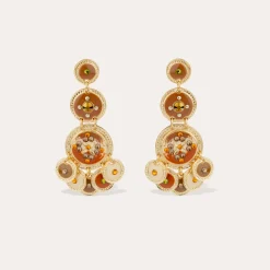 Boucles d'oreilles Sequin trois rangs