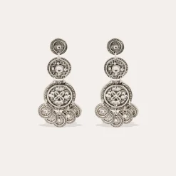 Boucles d'oreilles Sequin trois rangs