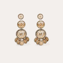 Boucles d'oreilles Sequin trois rangs