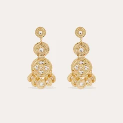 Boucles d'oreilles Sequin trois rangs