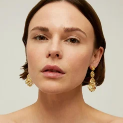 Boucles d'oreilles Sequin trois rangs