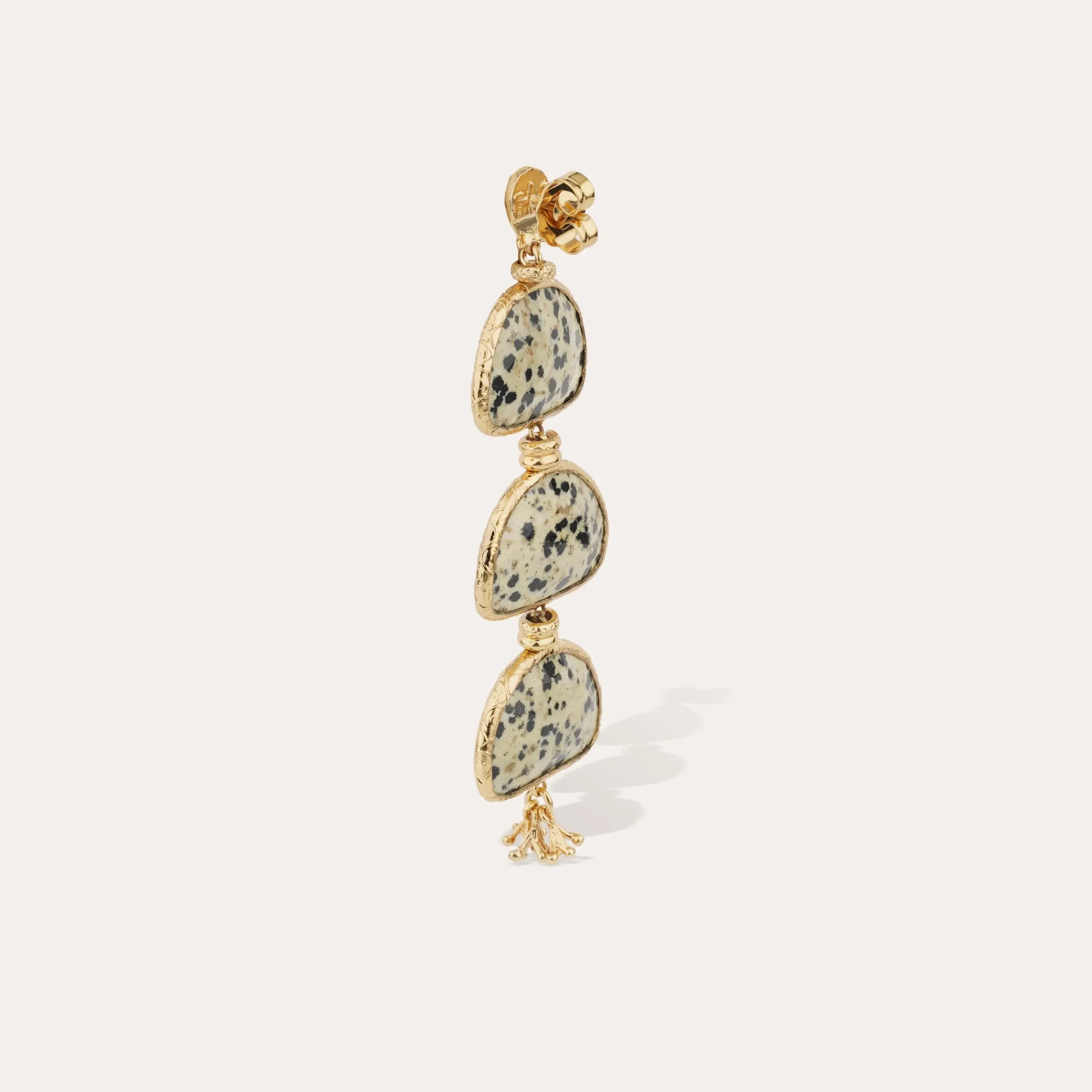 Boucles d'oreilles Silenza - Jaspe Dalmatien