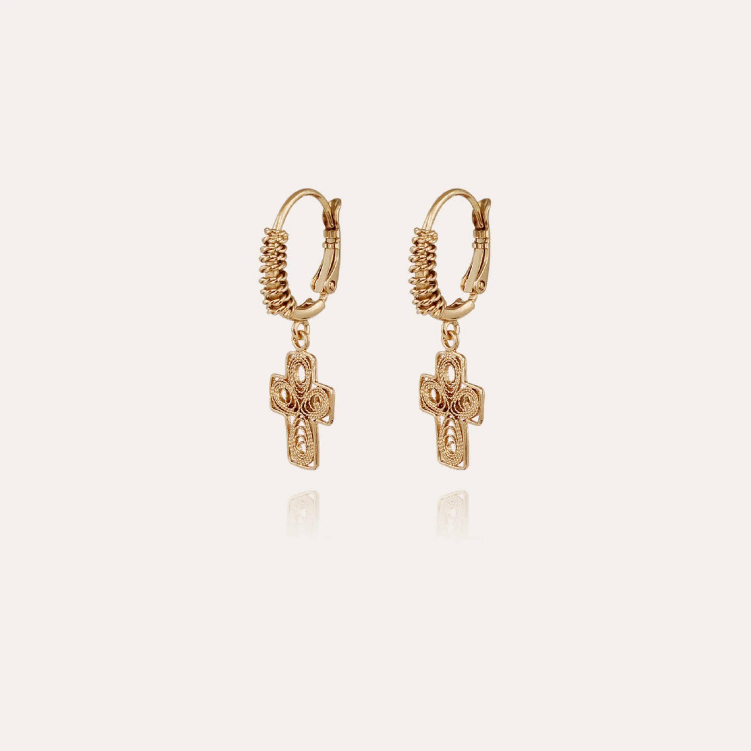 Boucles d'oreilles Tao Croix Yuca