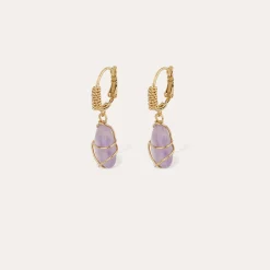 Boucles d'oreilles Tao Rainbow - Améthyste
