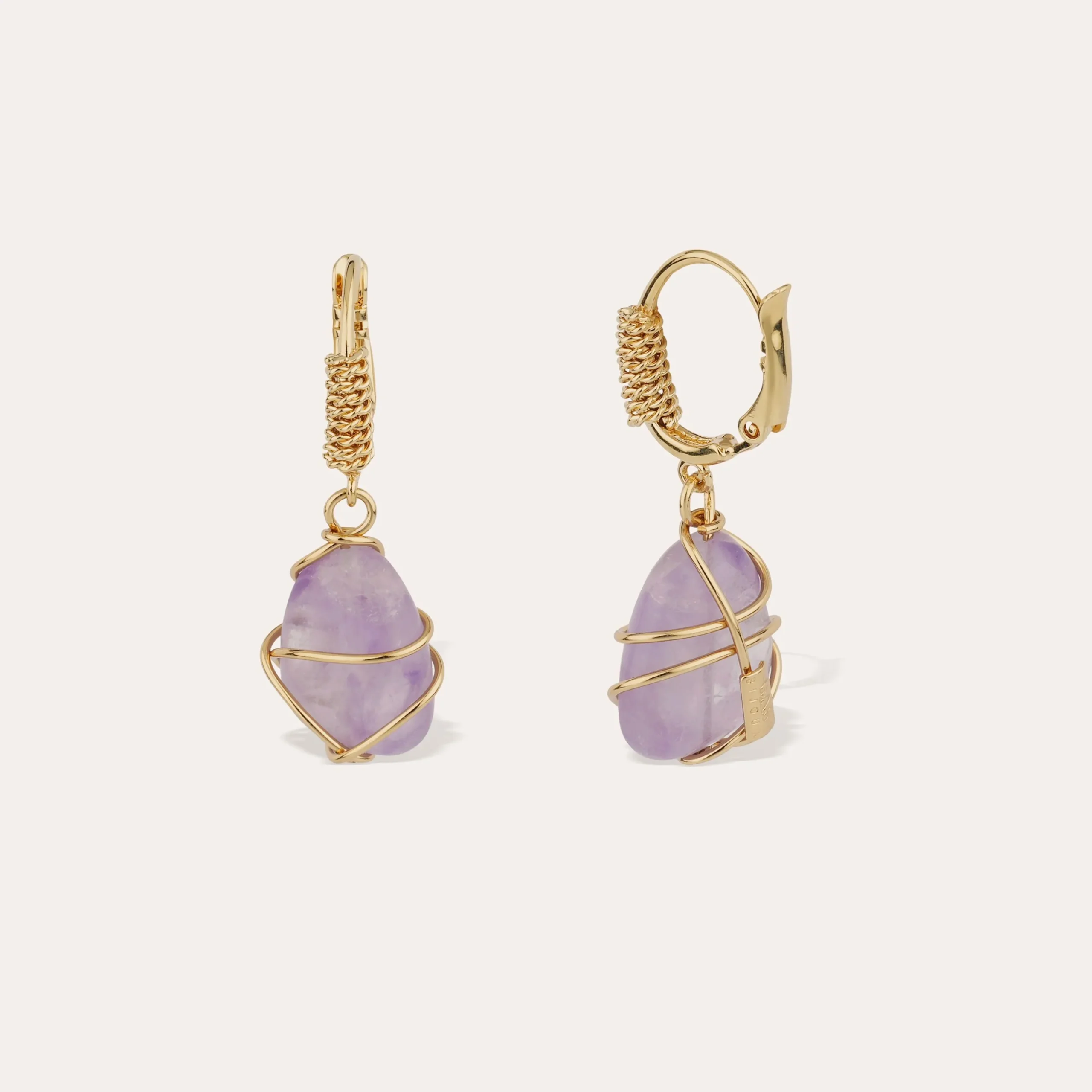 Boucles d'oreilles Tao Rainbow - Améthyste