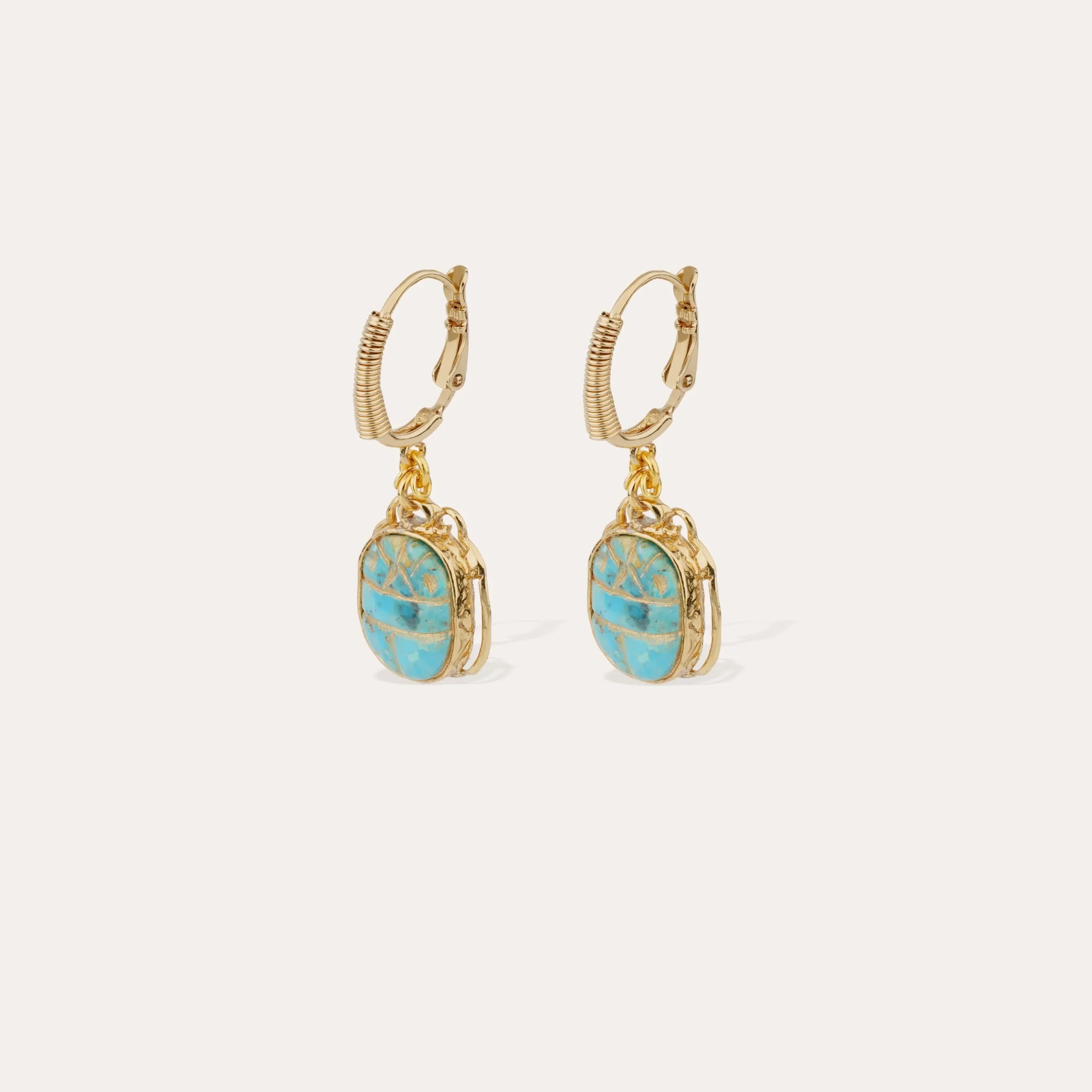 Boucles d'oreilles Tao Scaramouche - Turquoise