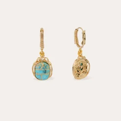 Boucles d'oreilles Tao Scaramouche - Turquoise
