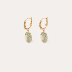 Boucles d'oreilles Tao Splash - Nacre blanche