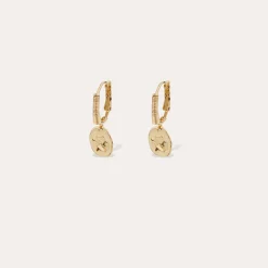 Boucles d'oreilles Tao Trèfle émail