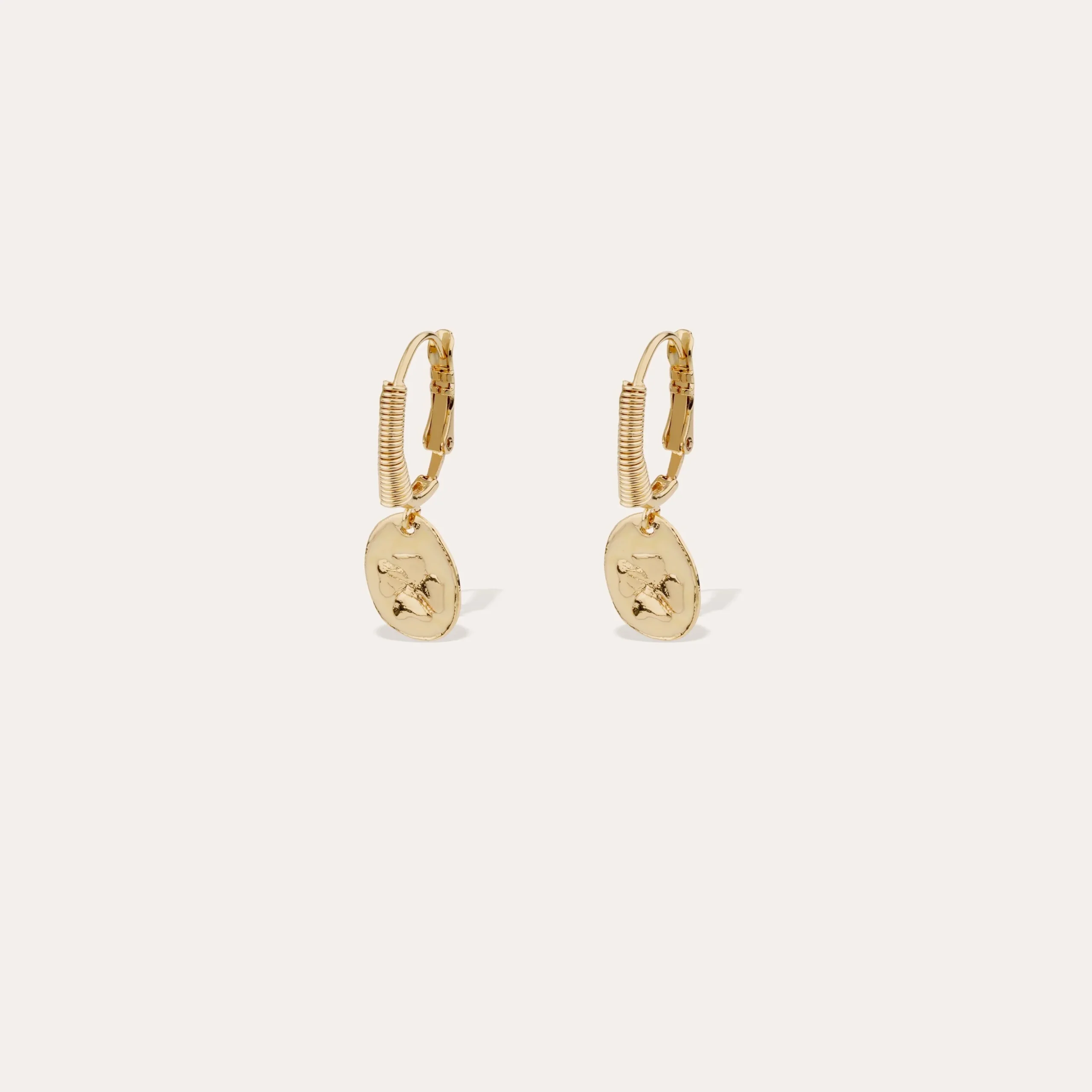 Boucles d'oreilles Tao Trèfle émail